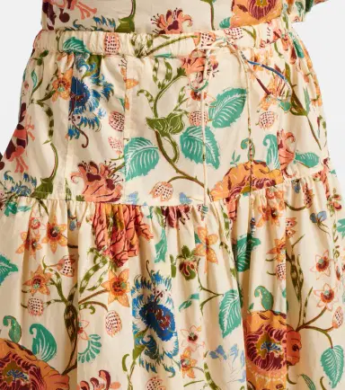 Ulla Johnson Theodora floral cotton midi skirt | Thumbnail 3