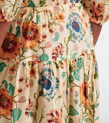 Ulla Johnson Theodora floral cotton midi skirt | Thumbnail 4