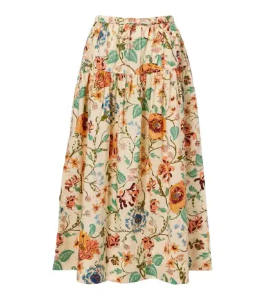 Ulla Johnson Theodora floral cotton midi skirt | Thumbnail 1