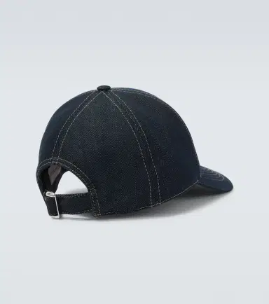 Moncler Logo denim baseball cap | Thumbnail 2
