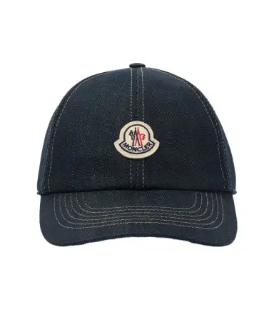 Moncler Logo denim baseball cap | Thumbnail 1