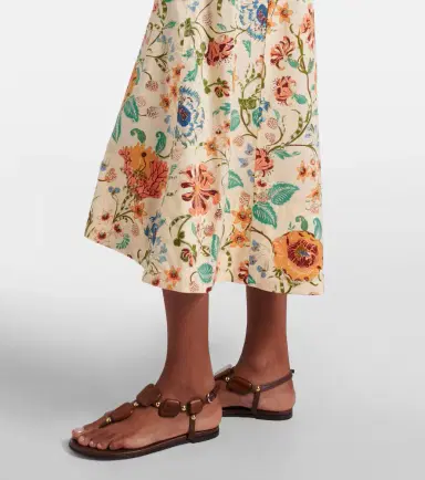 Ulla Johnson Fiora floral cotton midi dress | Thumbnail 2