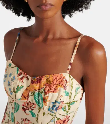 Ulla Johnson Fiora floral cotton midi dress | Thumbnail 3