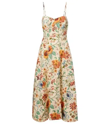 Ulla Johnson Fiora floral cotton midi dress | Thumbnail 1