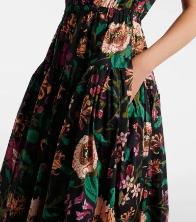 Ulla Johnson Marin floral cotton poplin midi dress | Thumbnail 4