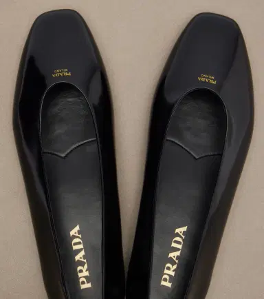 Prada Leather ballet flats | Thumbnail 3