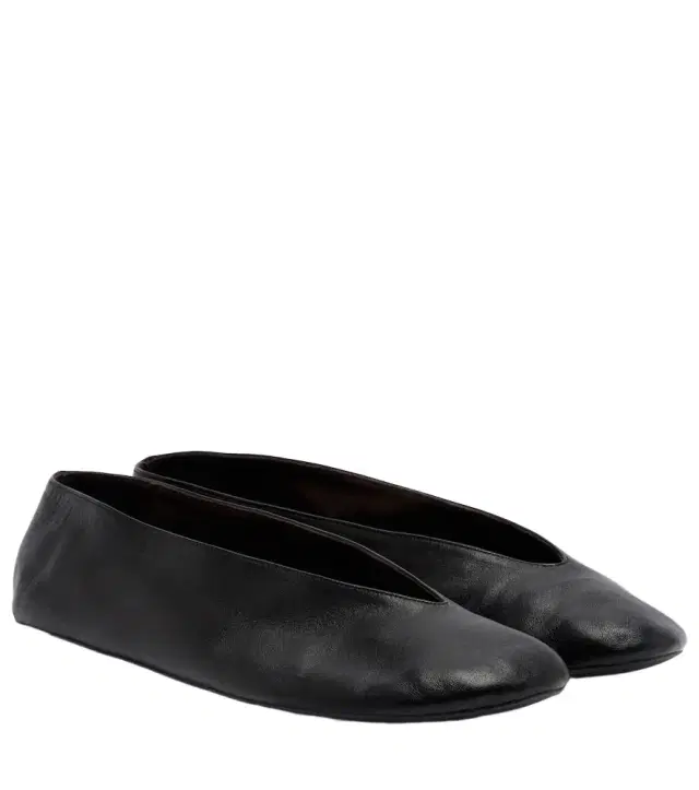 The Row Fay leather ballet flats