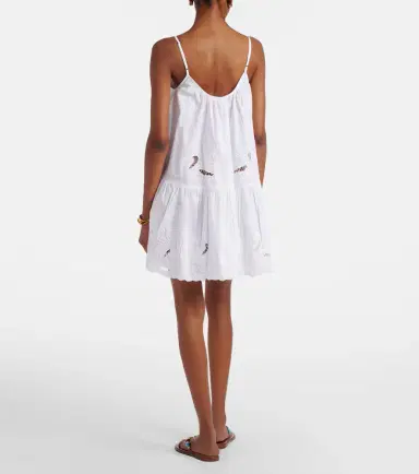 JULIET DUNN Embroidered cotton poplin minidress | Thumbnail 4 JULIET DUNN Embroidered cotton poplin minidress | Thumbnail 4