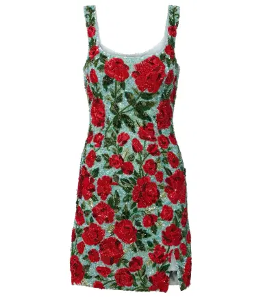 LA FUORI Là Fuori Crimson Rose sequined minidress | Thumbnail 1 LA FUORI Là Fuori Crimson Rose sequined minidress | Thumbnail 1
