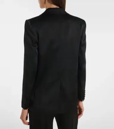 Max Mara Arca double-breasted satin blazer | Thumbnail 5 Max Mara Arca double-breasted satin blazer | Thumbnail 5