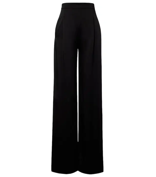 Max Mara Crêpe satin wide-leg pants