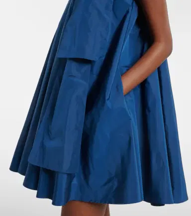 Max Mara Elegante tie-neck taffeta minidress | Thumbnail 3 Max Mara Elegante tie-neck taffeta minidress | Thumbnail 3