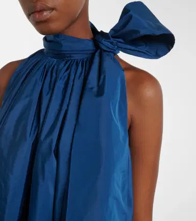 Max Mara Elegante tie-neck taffeta minidress | Thumbnail 5 Max Mara Elegante tie-neck taffeta minidress | Thumbnail 5