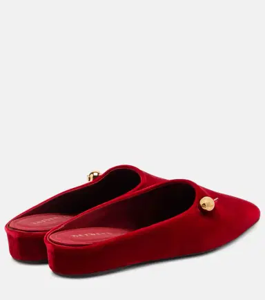 Herbert Levine Sleep On It velvet mules | Thumbnail 2