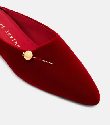 Herbert Levine Sleep On It velvet mules | Thumbnail 3