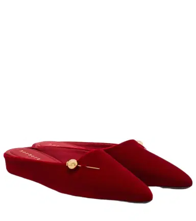 Herbert Levine Sleep On It velvet mules | Thumbnail 1