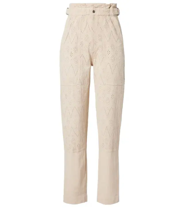 Marant Etoile Kylea broderie anglaise straight jeans