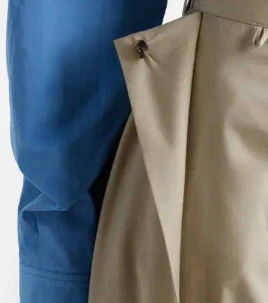 Loewe Cotton and silk gabardine wide-leg pants | Thumbnail 2