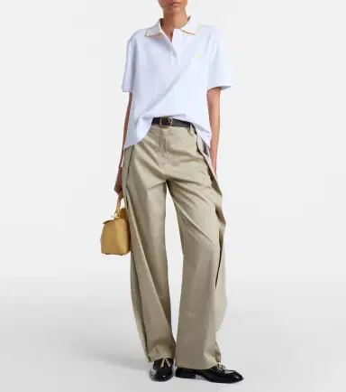 Loewe Double L cotton piqué polo shirt | Thumbnail 2