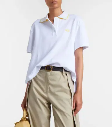 Loewe Double L cotton piqué polo shirt | Thumbnail 3