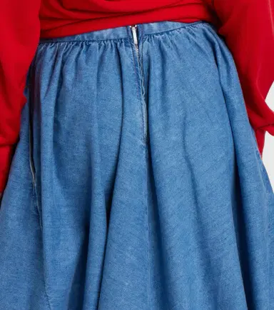 Loewe Asymmetrical denim midi skirt | Thumbnail 3