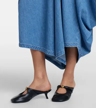 Loewe Asymmetrical denim midi skirt | Thumbnail 6