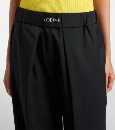 Loewe Logo wool mid-rise straight pants | Thumbnail 5