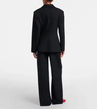 Loewe Logo wool mid-rise straight pants | Thumbnail 6