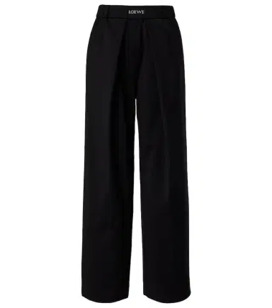 Loewe Logo wool mid-rise straight pants | Thumbnail 1
