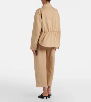 Loewe Cotton cropped barrel-leg pants | Thumbnail 4