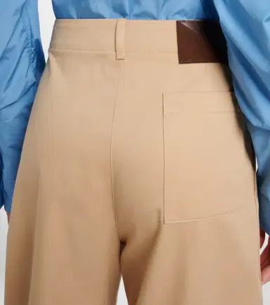 Loewe Cotton cropped barrel-leg pants | Thumbnail 5
