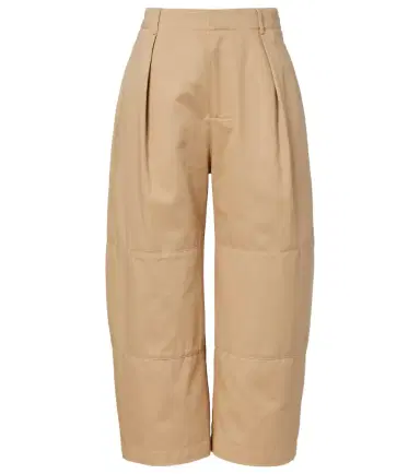 Loewe Cotton cropped barrel-leg pants | Thumbnail 1
