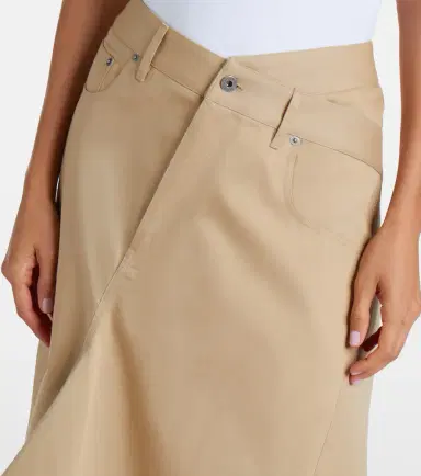 Loewe Asymmetric cotton midi skirt | Thumbnail 2 Loewe Asymmetric cotton midi skirt | Thumbnail 2