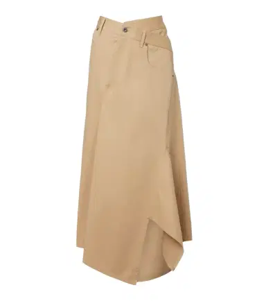 Loewe Asymmetric cotton midi skirt | Thumbnail 1 Loewe Asymmetric cotton midi skirt | Thumbnail 1