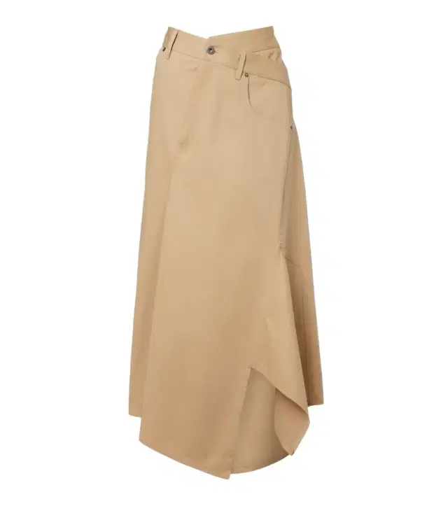 Loewe Asymmetric cotton midi skirt