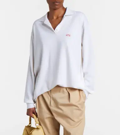 Loewe Double L cashmere blend polo sweater | Thumbnail 4