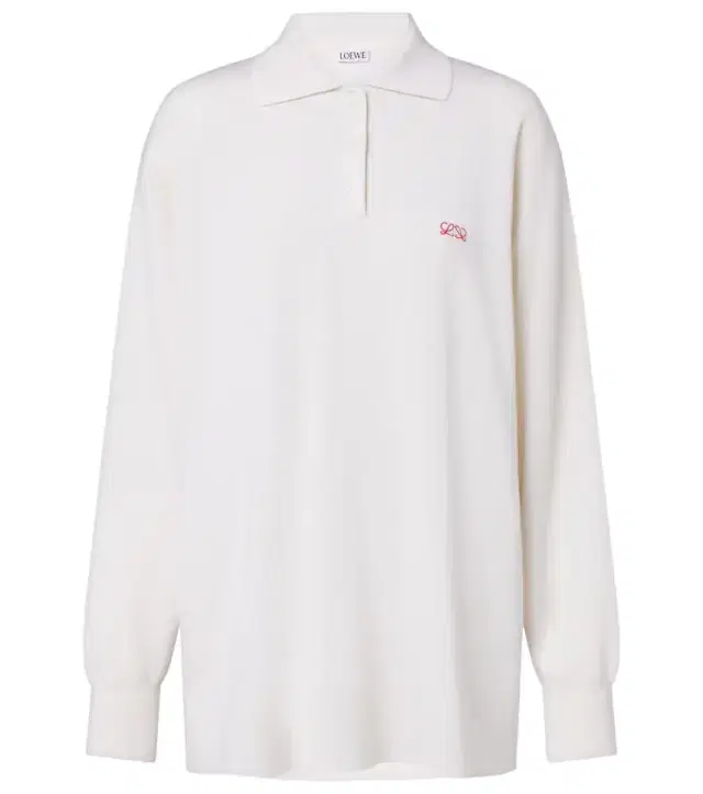 Loewe Double L cashmere blend polo sweater