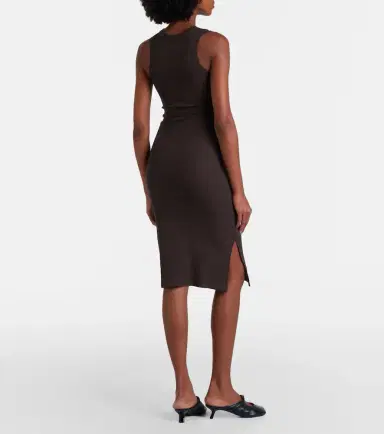 Loewe Ribbed-knit cotton-blend midi dress | Thumbnail 4 Loewe Ribbed-knit cotton-blend midi dress | Thumbnail 4
