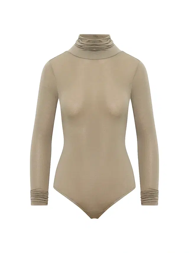 Artemis Diciero Women's Marina Long-Sleeve Sheer Bodysuit - Olive