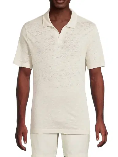 Onia Men's Shaun Linen Polo Shirt | Thumbnail 3 Onia Men's Shaun Linen Polo Shirt | Thumbnail 3