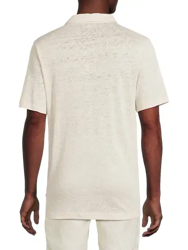 Onia Men's Shaun Linen Polo Shirt | Thumbnail 5 Onia Men's Shaun Linen Polo Shirt | Thumbnail 5