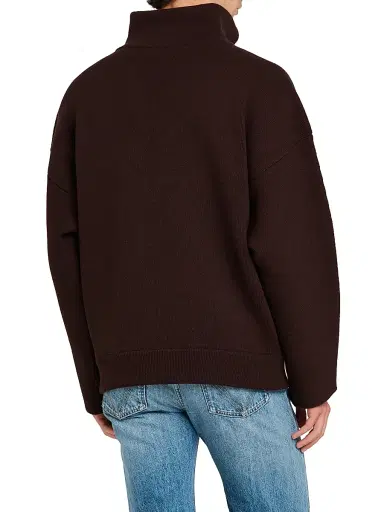 Bottega Veneta Men's Wool Chunky Compact-Knit Sweater - Ebony - Size Medium | Thumbnail 5 Bottega Veneta Men's Wool Chunky Compact-Knit Sweater - Ebony - Size Medium | Thumbnail 5