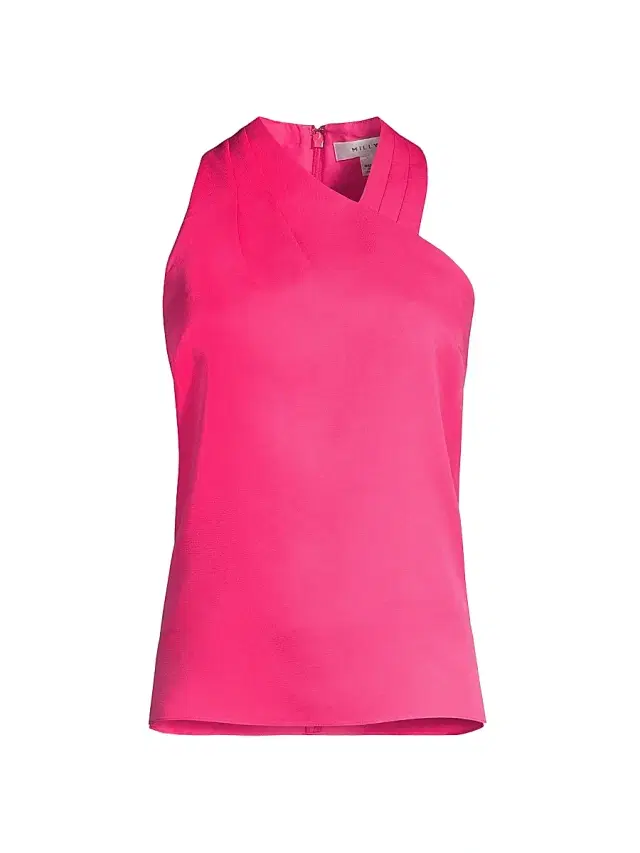 Milly Women's Preston Halter Top -  Pink