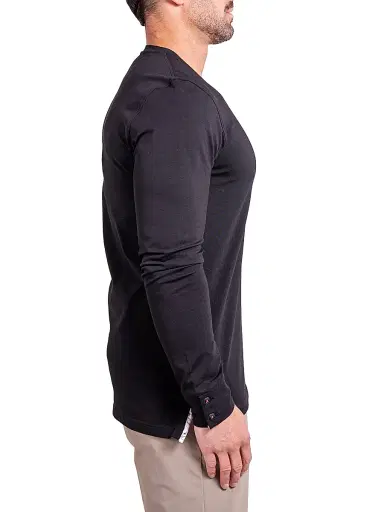 Maceoo Men's V-Neck Edison Ascension Sweater - Black - Size Medium | Thumbnail 4 Maceoo Men's V-Neck Edison Ascension Sweater - Black - Size Medium | Thumbnail 4