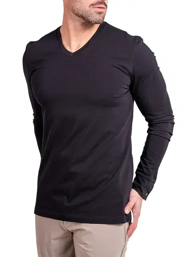 Maceoo Men's V-Neck Edison Ascension Sweater - Black - Size Medium | Thumbnail 5 Maceoo Men's V-Neck Edison Ascension Sweater - Black - Size Medium | Thumbnail 5