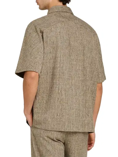 Bottega Veneta Men's Tweed Button-Front Shirt | Thumbnail 5