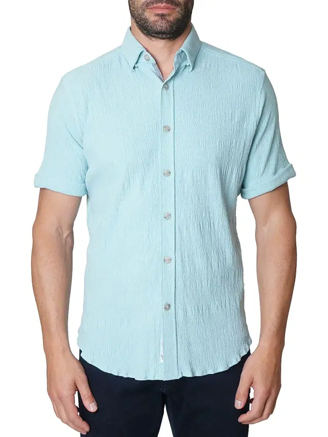 Robert Graham Men's Hammond Knit Shirt - Light Blue