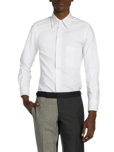Thom Browne Men's Classic Button-Down Long-Sleeve Dress Shirt | Thumbnail 3