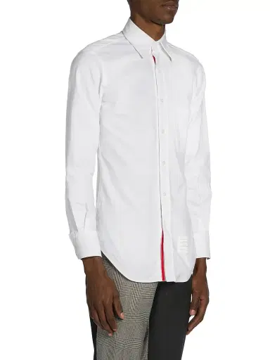 Thom Browne Men's Classic Button-Down Long-Sleeve Dress Shirt | Thumbnail 4