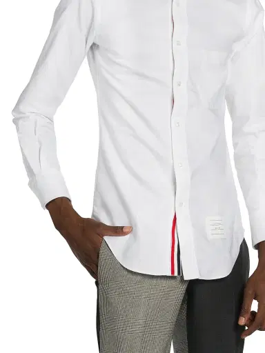 Thom Browne Men's Classic Button-Down Long-Sleeve Dress Shirt | Thumbnail 6